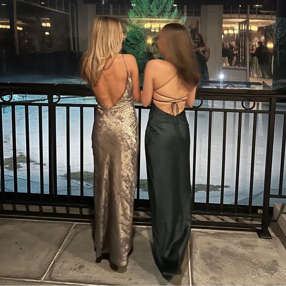 House of CB Gabrielle cowl neck satin dress - Picture 4 of 4